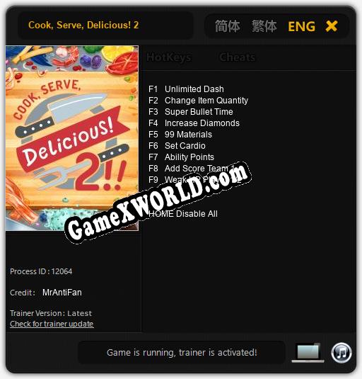 cook serve delicious 2 cheat table