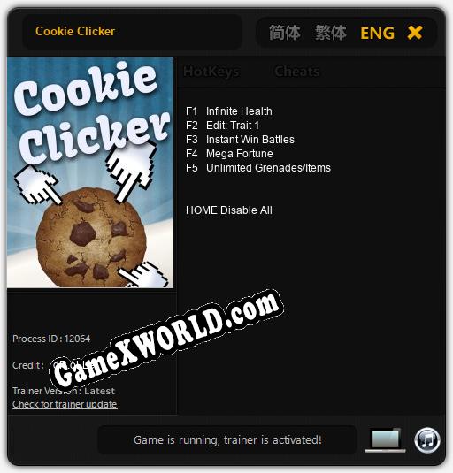 Cookie Clicker: ТРЕЙНЕР И ЧИТЫ (V1.0.45)