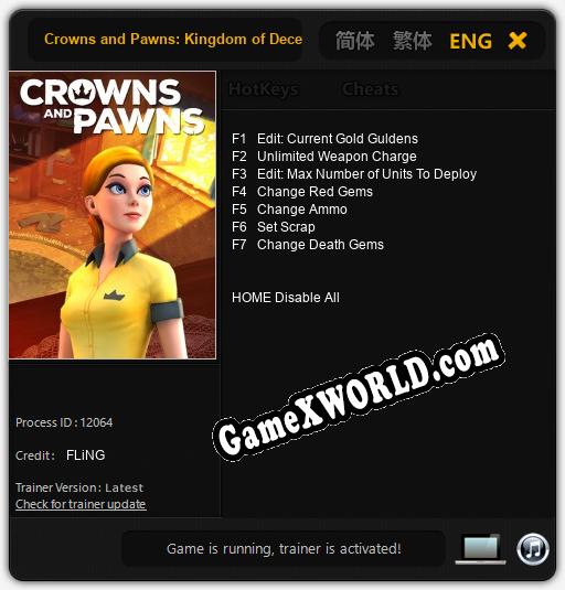 Crowns and Pawns: Kingdom of Deceit: Трейнер +7 [v1.9]