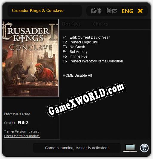 Crusader Kings 2: Conclave: ТРЕЙНЕР И ЧИТЫ (V1.0.23)
