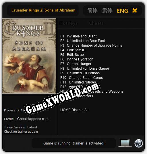 Crusader Kings 2: Sons of Abraham: Трейнер +14 [v1.2]
