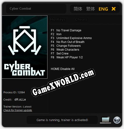 Cyber Combat: Читы, Трейнер +8 [dR.oLLe]