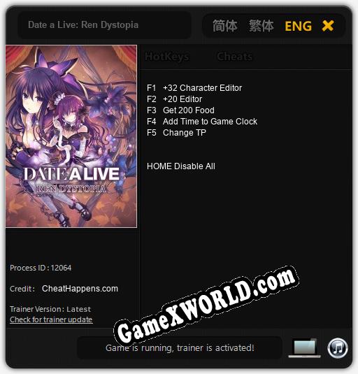 Date a Live: Ren Dystopia: Трейнер +5 [v1.4]