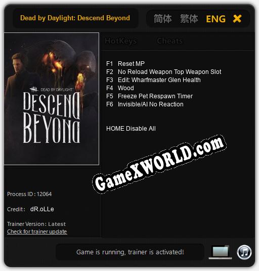 Dead by Daylight: Descend Beyond: Трейнер +6 [v1.7]