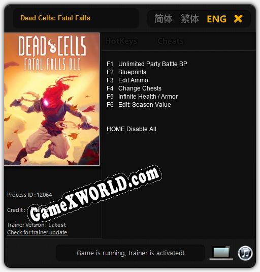 Dead Cells: Fatal Falls: Трейнер +6 [v1.8]