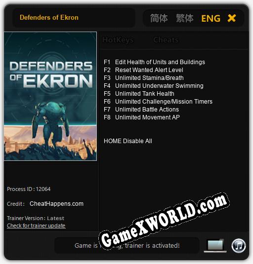 Defenders of Ekron: Читы, Трейнер +8 [CheatHappens.com]