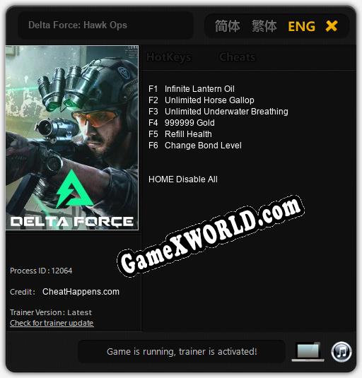 Delta Force: Hawk Ops: Читы, Трейнер +6 [CheatHappens.com]