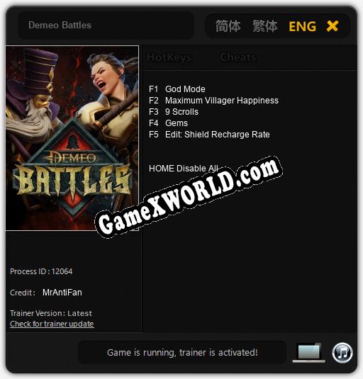 Трейнер для Demeo Battles [v1.0.3]