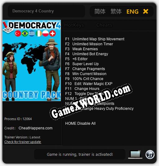 Democracy 4 Country: ТРЕЙНЕР И ЧИТЫ (V1.0.10)