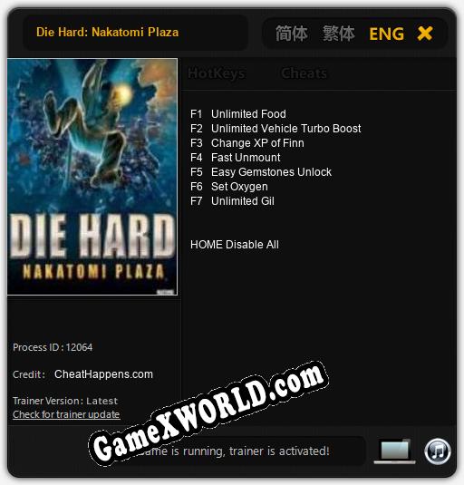 Die Hard: Nakatomi Plaza: ТРЕЙНЕР И ЧИТЫ (V1.0.64)