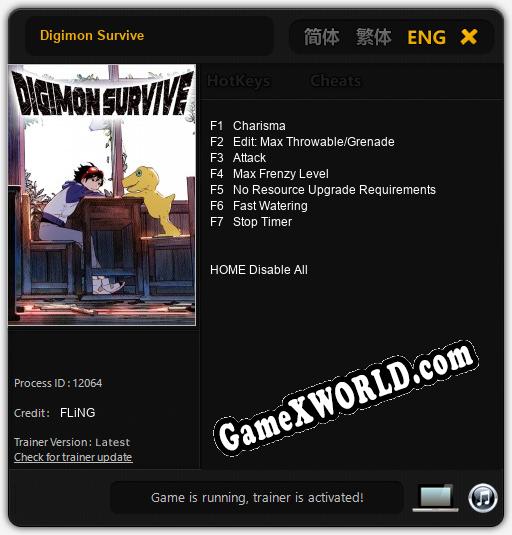 Digimon Survive: Трейнер +9 [v1.3]