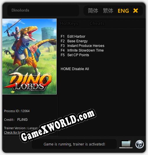 Dinolords: ТРЕЙНЕР И ЧИТЫ (V1.0.65)