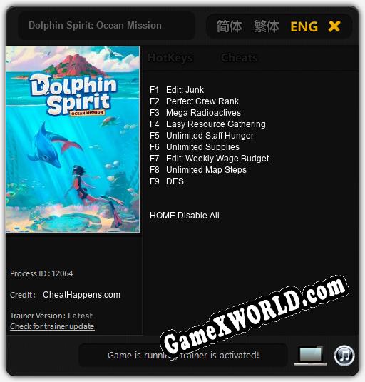 Dolphin Spirit: Ocean Mission: ТРЕЙНЕР И ЧИТЫ (V1.0.87)