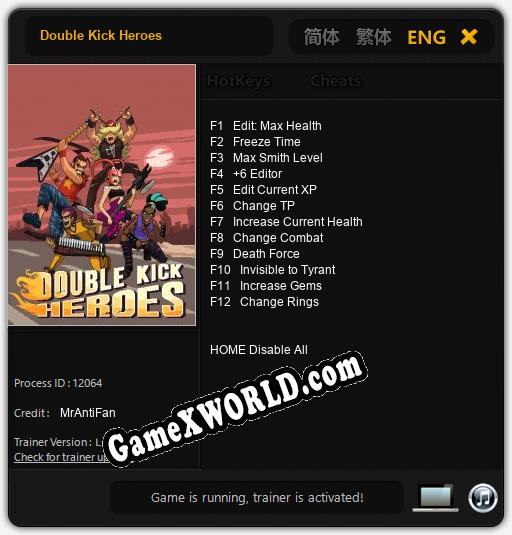 Double Kick Heroes: Читы, Трейнер +12 [MrAntiFan]