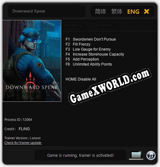 Трейнер для Downward Spear [v1.0.5]