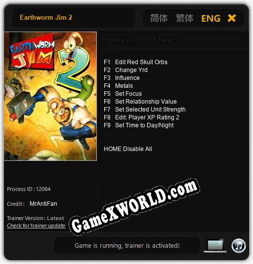 Трейнер для Earthworm Jim 2 [v1.0.6]