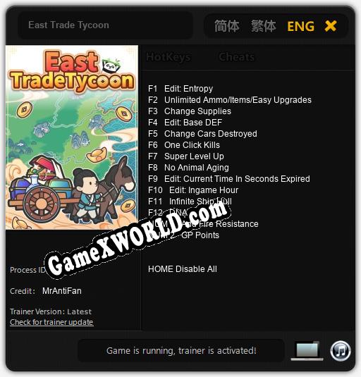 East Trade Tycoon: Читы, Трейнер +14 [MrAntiFan]