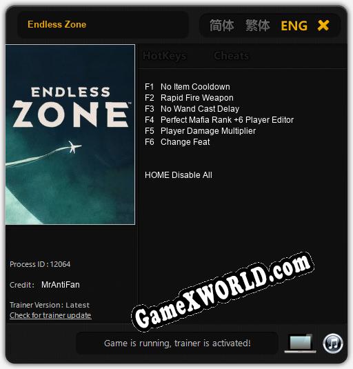 Endless Zone: Трейнер +6 [v1.6]