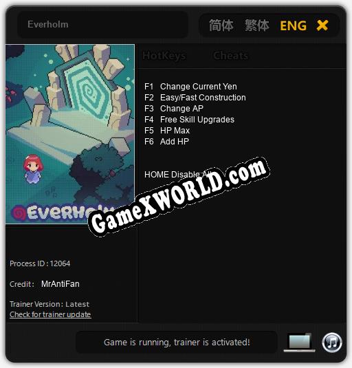 Everholm: Читы, Трейнер +6 [MrAntiFan]