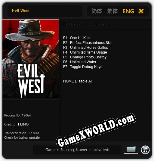 Evil West: ТРЕЙНЕР И ЧИТЫ (V1.0.34)