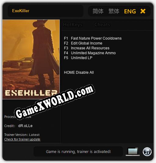 ExeKiller: Трейнер +5 [v1.3]