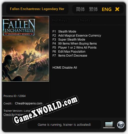Fallen Enchantress: Legendary Heroes: ТРЕЙНЕР И ЧИТЫ (V1.0.31)