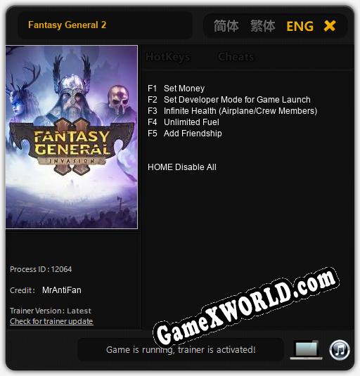 Fantasy General 2: Трейнер +5 [v1.9]