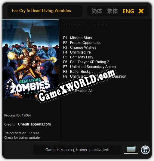Far Cry 5: Dead Living Zombies: Трейнер +9 [v1.7]
