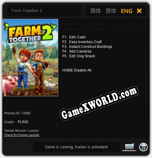 Трейнер для Farm Together 2 [v1.0.1]