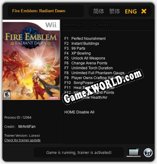 Fire Emblem: Radiant Dawn: Трейнер +13 [v1.4]