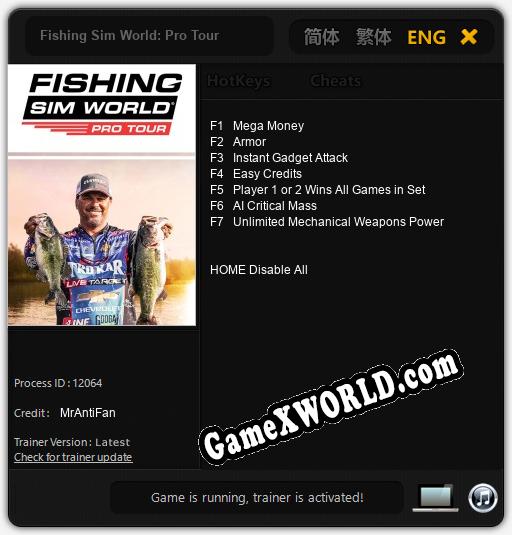 Fishing Sim World: Pro Tour: Трейнер +7 [v1.4]