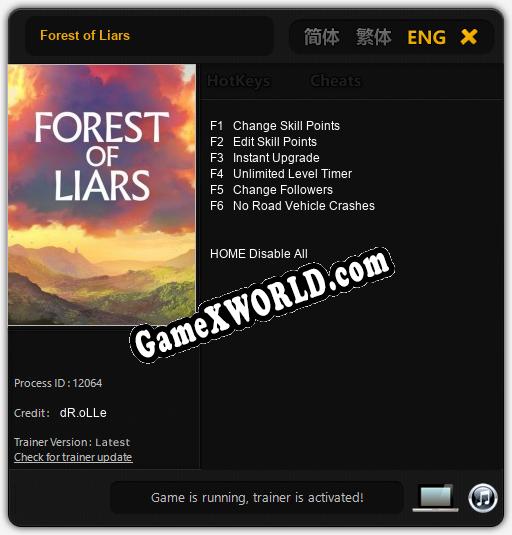Forest of Liars: Трейнер +7 [v1.5]