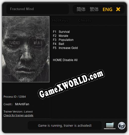 Fractured Mind: Трейнер +5 [v1.7]