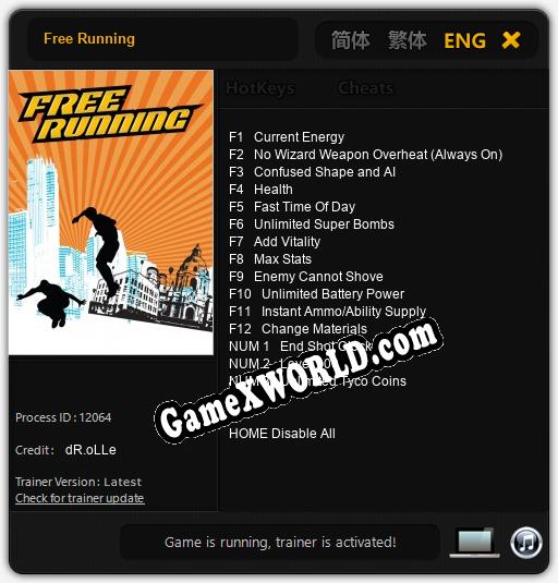 Free Running: ТРЕЙНЕР И ЧИТЫ (V1.0.84)