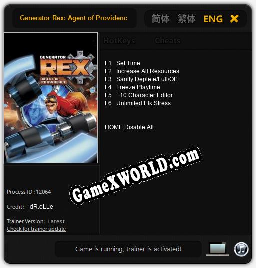 Generator Rex: Agent of Providence: Читы, Трейнер +6 [dR.oLLe]