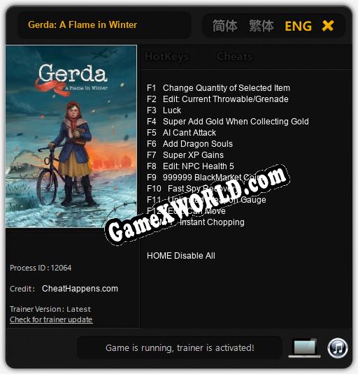 Gerda: A Flame in Winter: Читы, Трейнер +13 [CheatHappens.com]
