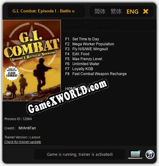 G.I. Combat: Episode I - Battle of Normandy: ТРЕЙНЕР И ЧИТЫ (V1.0.65)