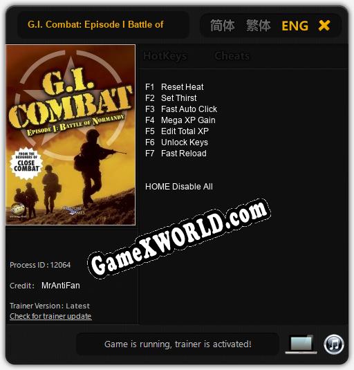 G.I. Combat: Episode I Battle of Normandy: Читы, Трейнер +7 [MrAntiFan]