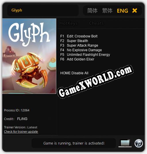 Glyph: Трейнер +6 [v1.8]