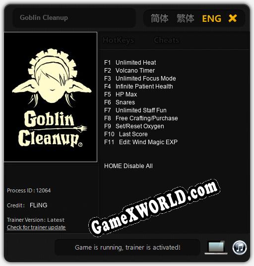 Трейнер для Goblin Cleanup [v1.0.6]