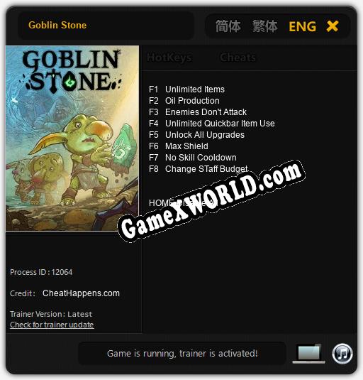 Трейнер для Goblin Stone [v1.0.9]