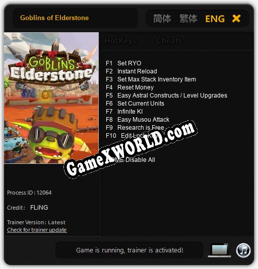 Трейнер для Goblins of Elderstone [v1.0.2]