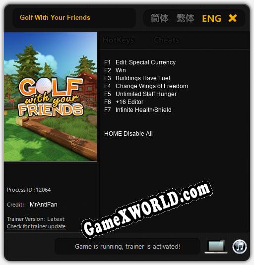 Golf With Your Friends: Трейнер +7 [v1.3]