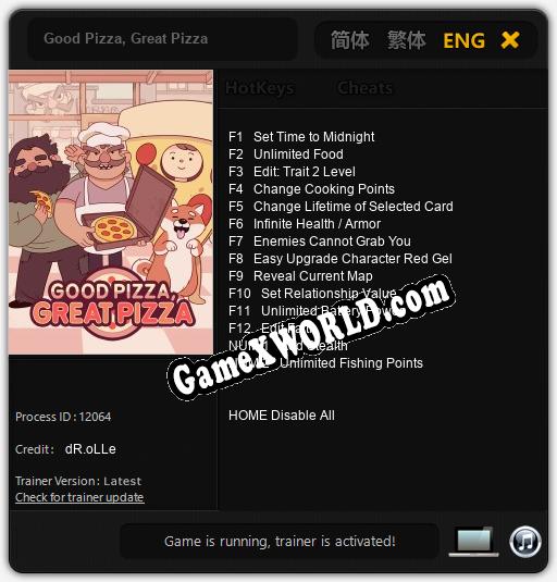Good Pizza, Great Pizza: Читы, Трейнер +14 [dR.oLLe]