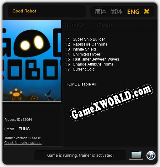 Good Robot: Трейнер +7 [v1.9]