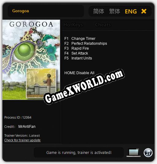 Трейнер для Gorogoa [v1.0.6]