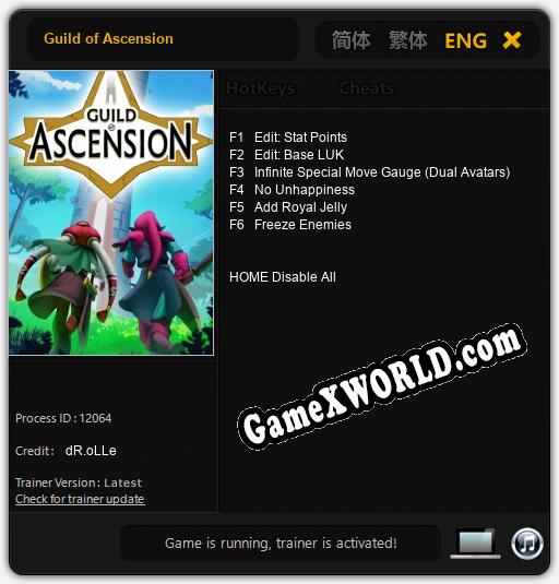 Трейнер для Guild of Ascension [v1.0.6]