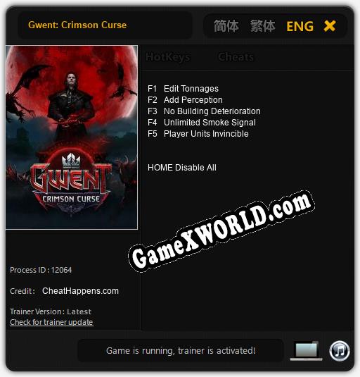 Gwent: Crimson Curse: ТРЕЙНЕР И ЧИТЫ (V1.0.29)