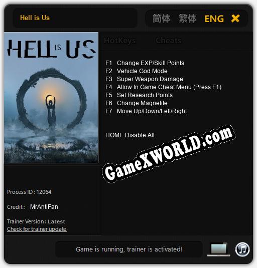 Hell is Us: Трейнер +7 [v1.7]
