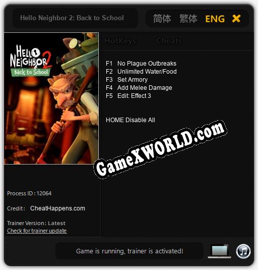 Hello Neighbor 2: Back to School: Читы, Трейнер +5 [CheatHappens.com]